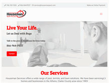 Tablet Screenshot of housemanpest.com